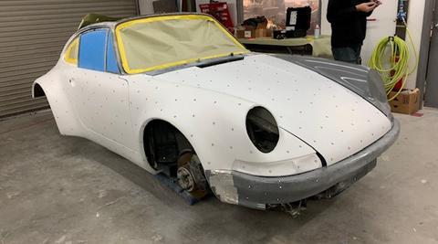 Корпус Porsche подготовлен к 3D-сканированию