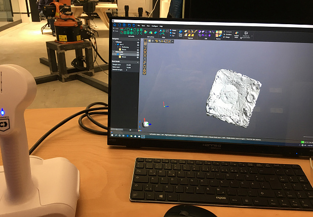 3D-сканер Creaform ACADEMIA в работе